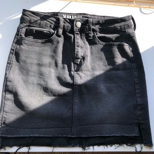 Dark Grey Jean Skirt